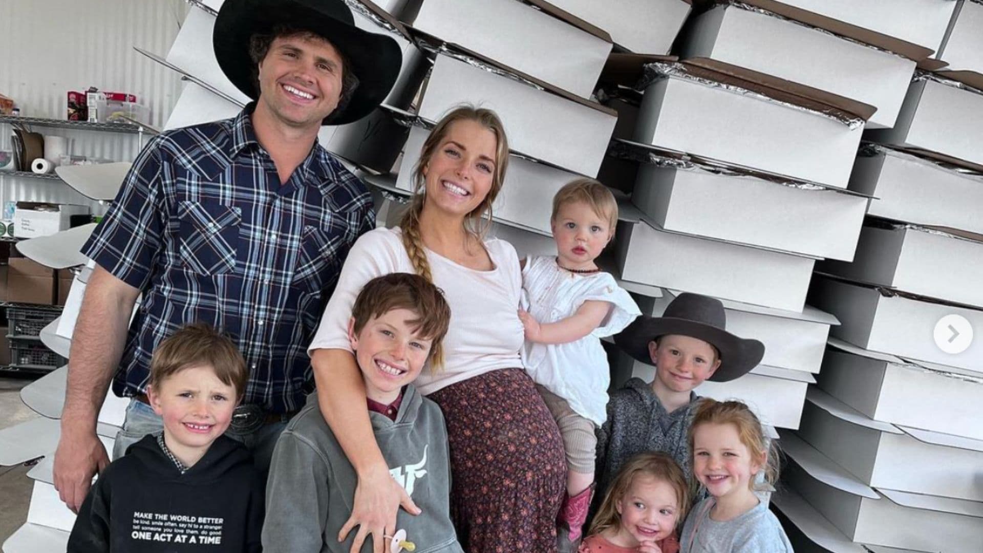 Hannah Neeleman e sua família