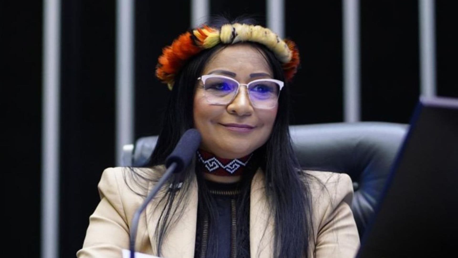 Silvia Waiãpi no parlamento brasileiro