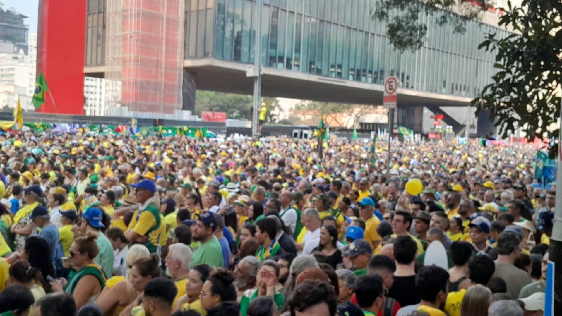 Manifestação de 7 de setembro de 2024, na Avenida Paulista. 