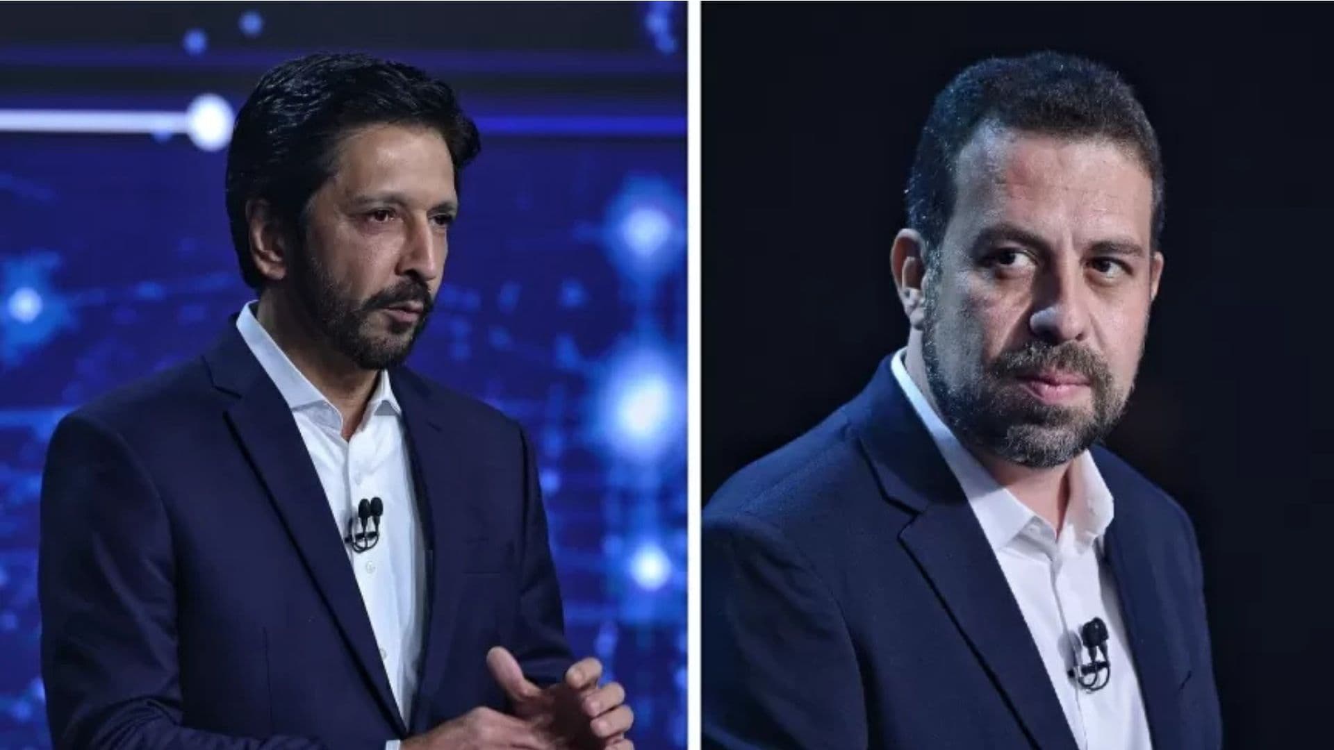 Os candidados a prefeito de São Paulo, Ricardo Nunes e Guilherme Boulos