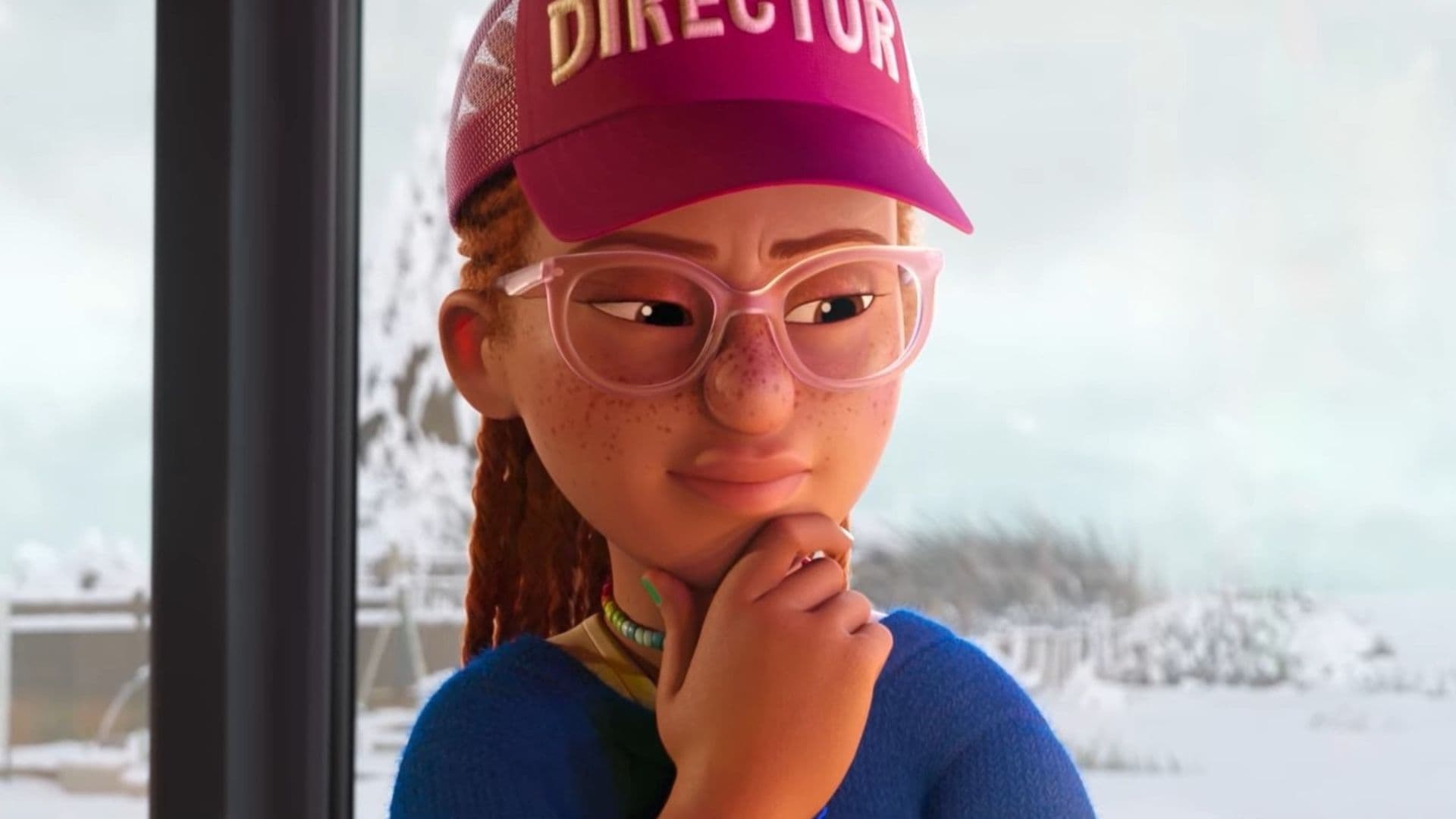 Bernadette, persoangem que idealiza a apresentação de teatro no novo desenho de Natal da Netflix.