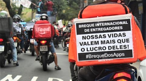 Entre os dias 31 de março e 1º de abril entregadores farão greve.