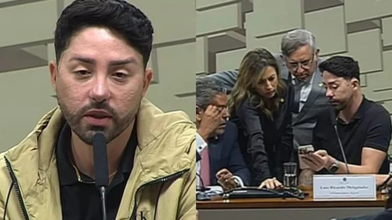 Senadora pede que o influenciador Rico Melquiades saque prêmio de cassino online durante sessão da CPI. Desfecho da tentativa de saque não foi detalhado.