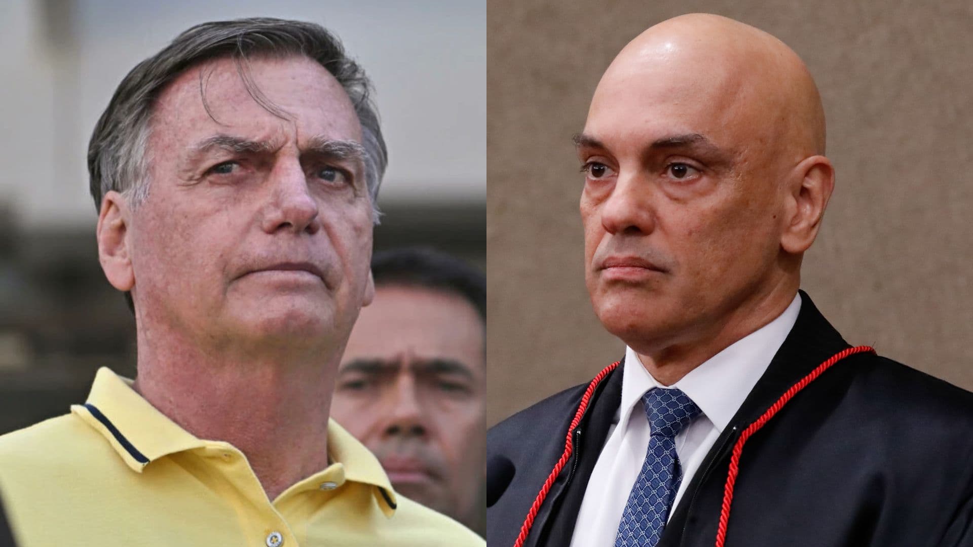 Bolsano, à esquerda e Alexandre de Moraes, à direita.