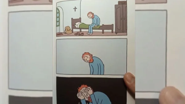 Trecho do livro Vince: a história de Van Gogh, obra tem imagens explícitas e foi recomendada por colégio apra crianças