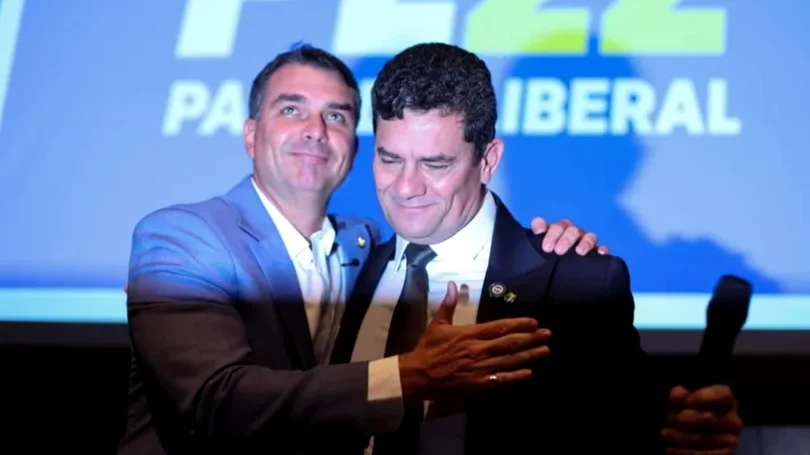 Sérgio Moro e Flávio Bolsonaro