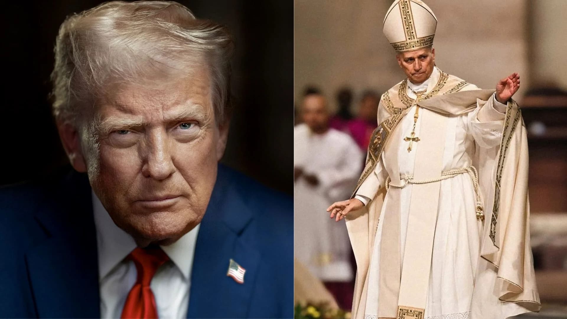 Donald Trump e papa Leão XIV