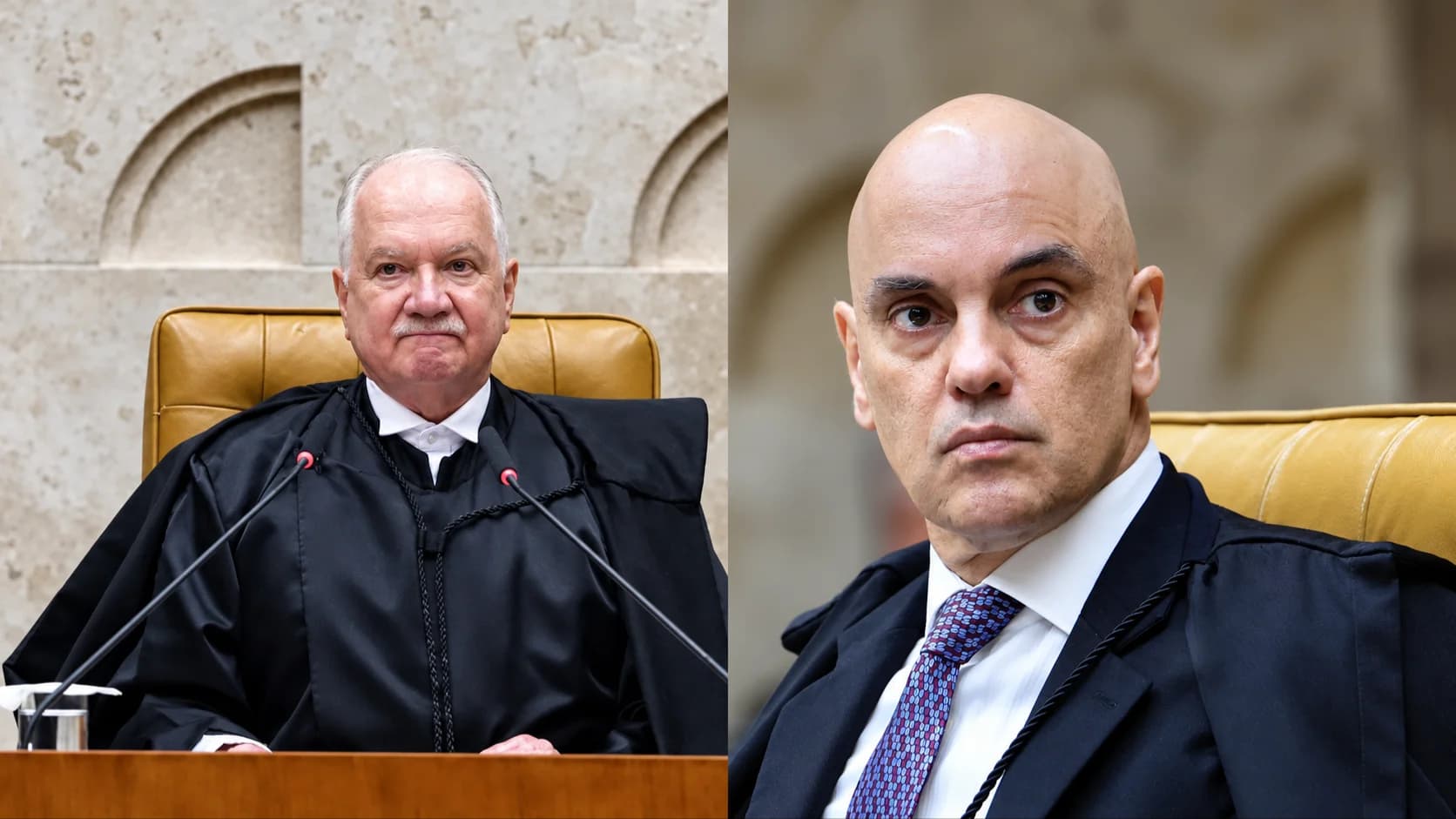 Edson Fachin e Alexandre de Moraes