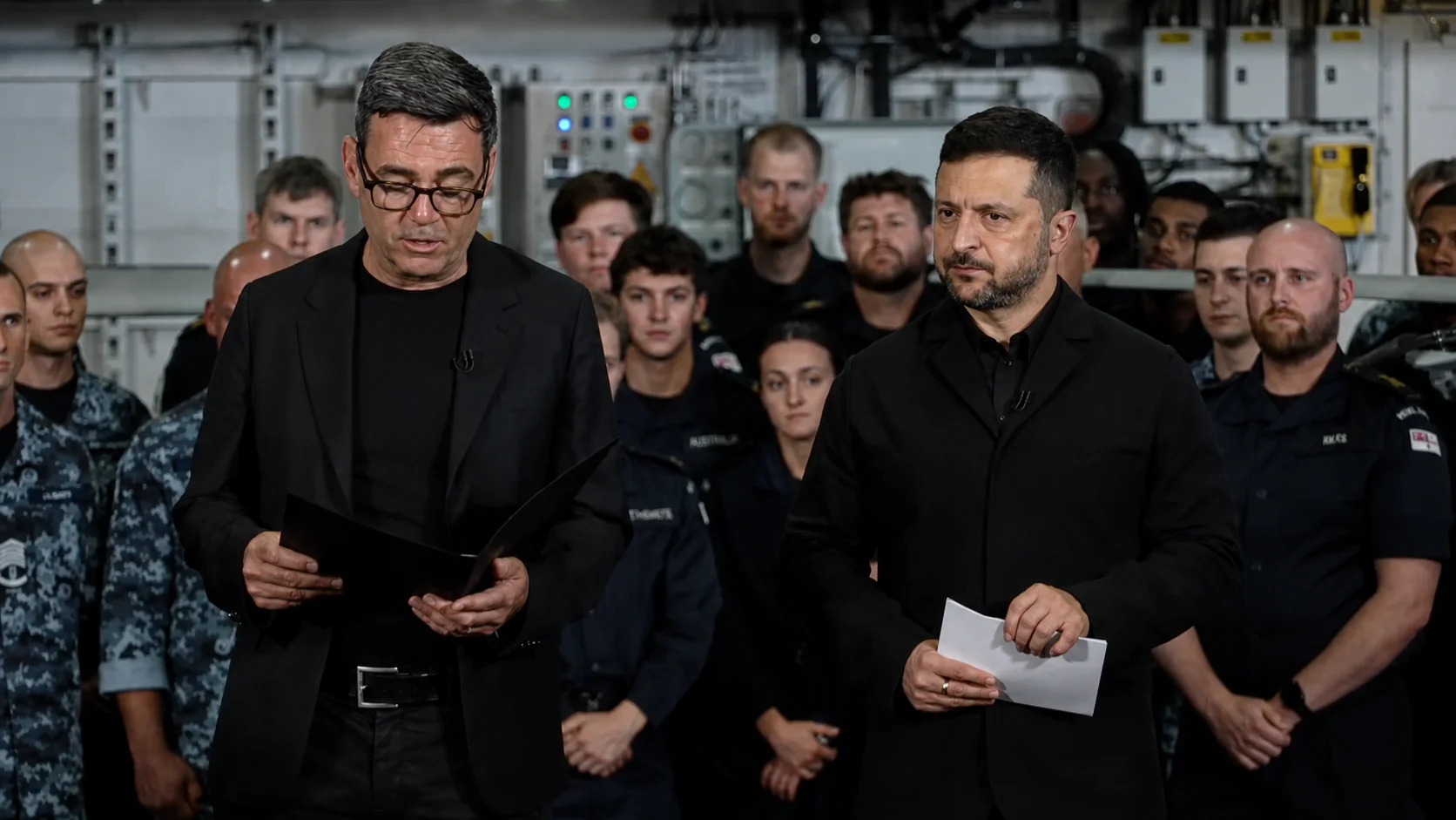 Andy Burnham e Volodymyr Zelensky