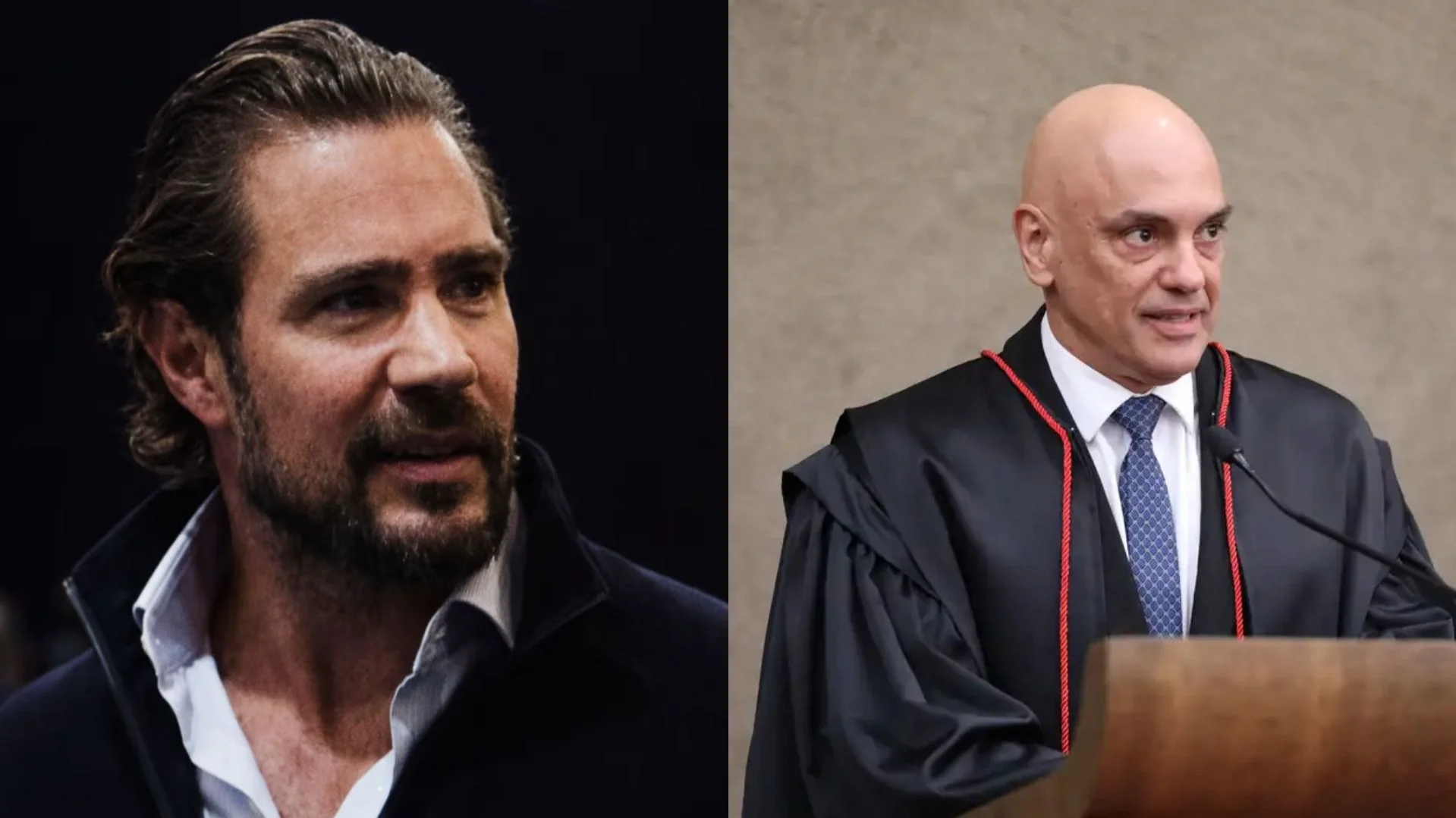 Mensagens de Vorcaro e Moraes