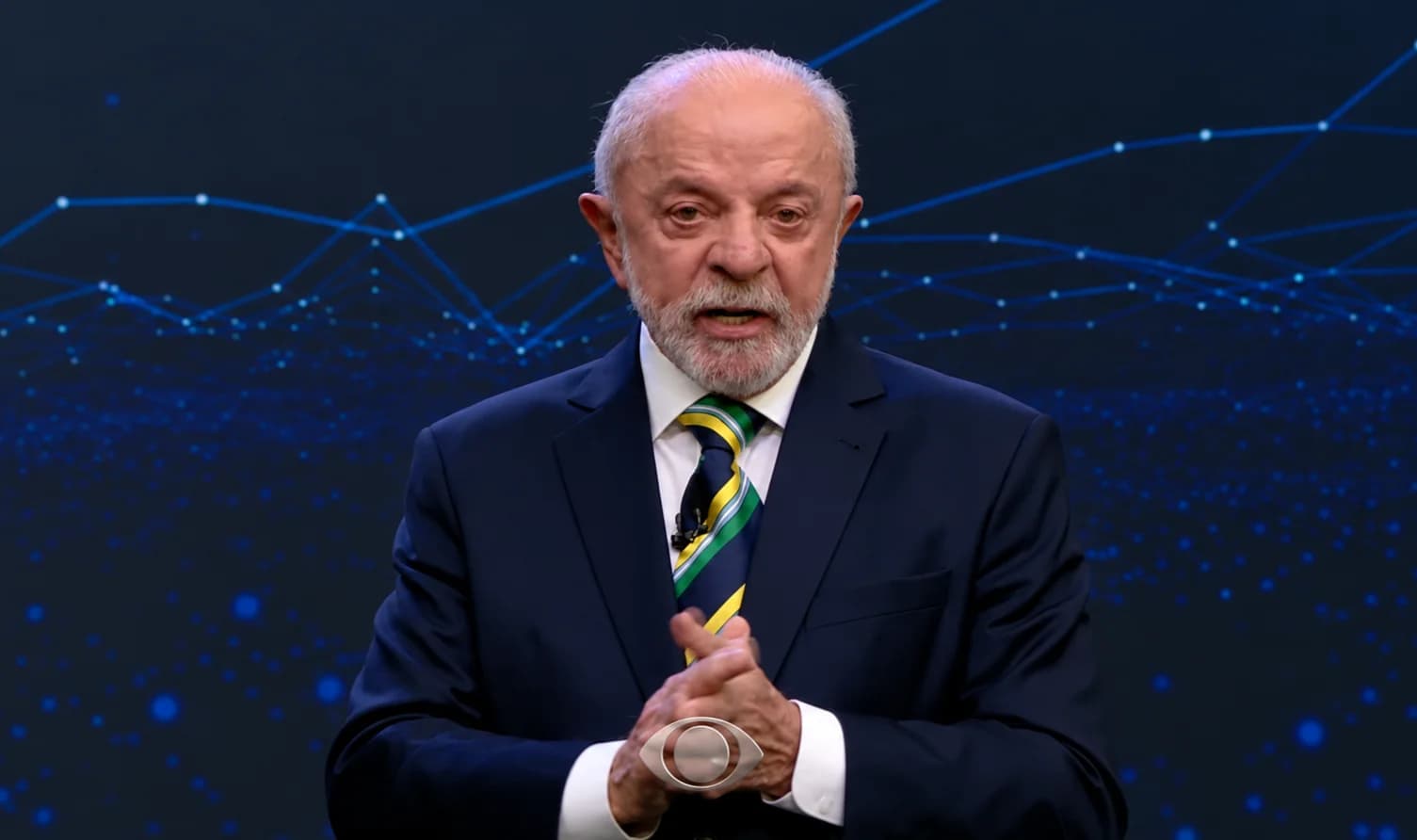Lula fala durante debate na Band