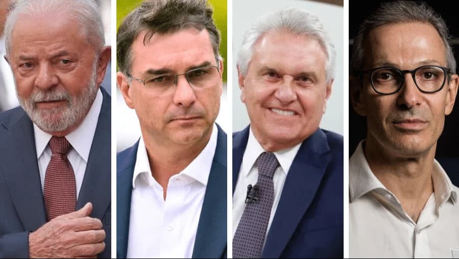 Lula flávio bolsonaro, Ronaldo Caiado e Romeu Zema