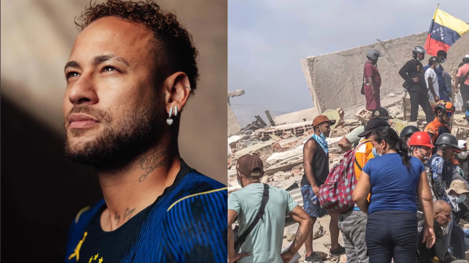 Neymar doou mais de 1 milhão de reais para ajudar vítimas de terremoto na Venezuela