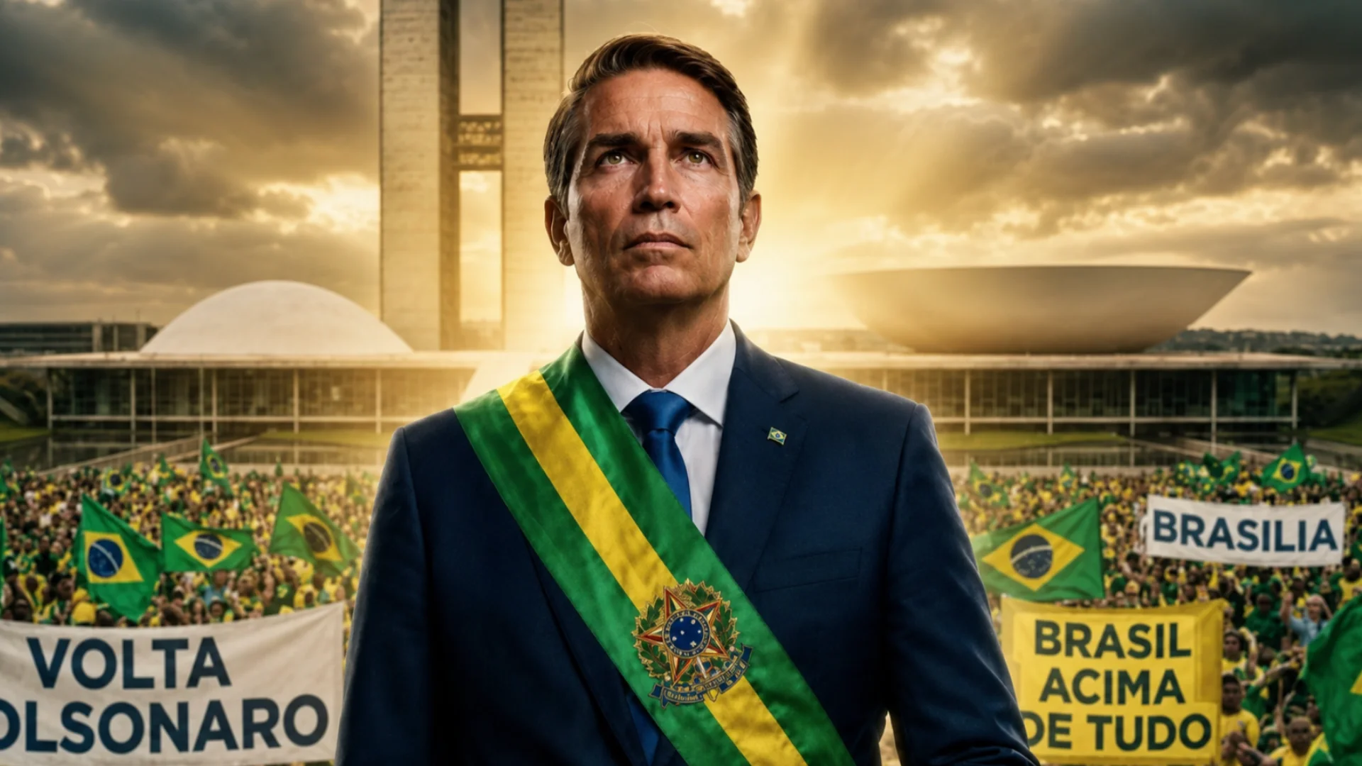 Jim Caviezel interpreta Jair Bolsonar no filme Dark Horse.