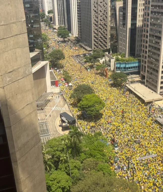 Imagens da manifestação
