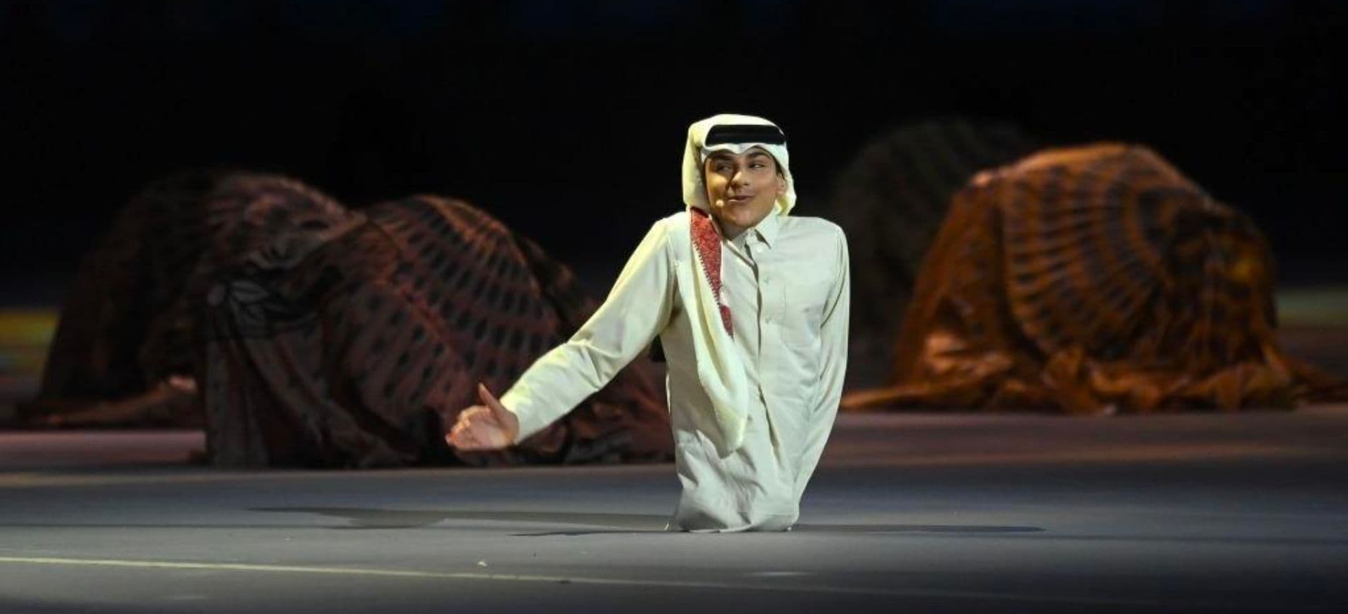 Ghanim Al-Muftah na abertura da Copa do Mundo Qatar 2022