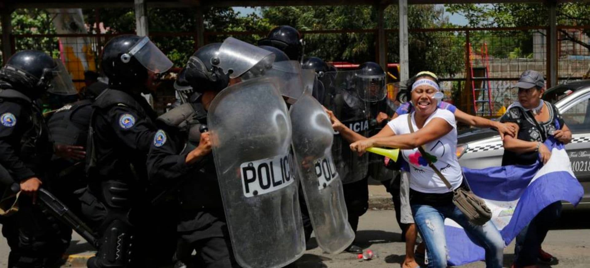 Repressão policial na Nicarágua