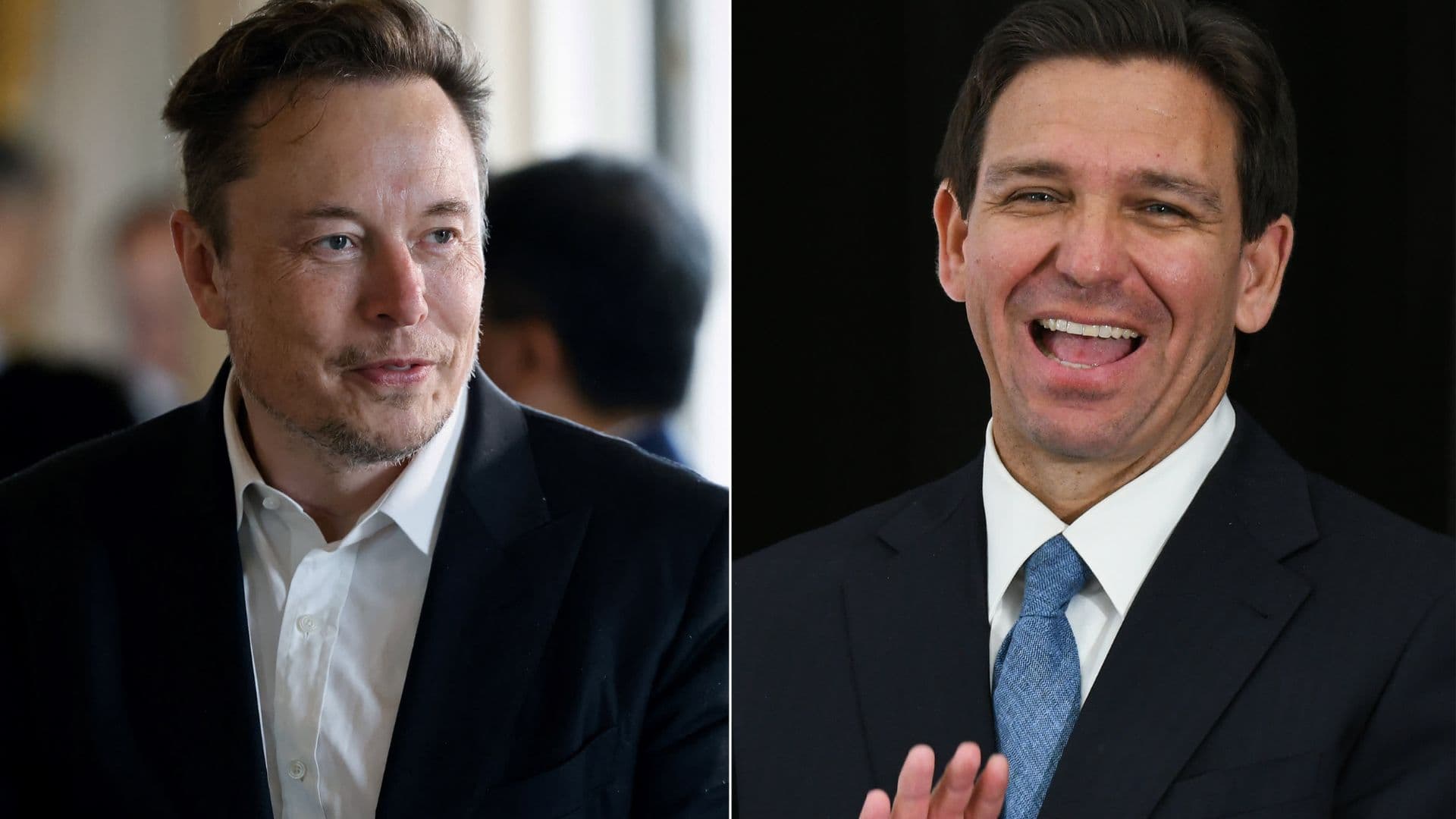 Anúncio de Ron DeSantis com Elon Musk