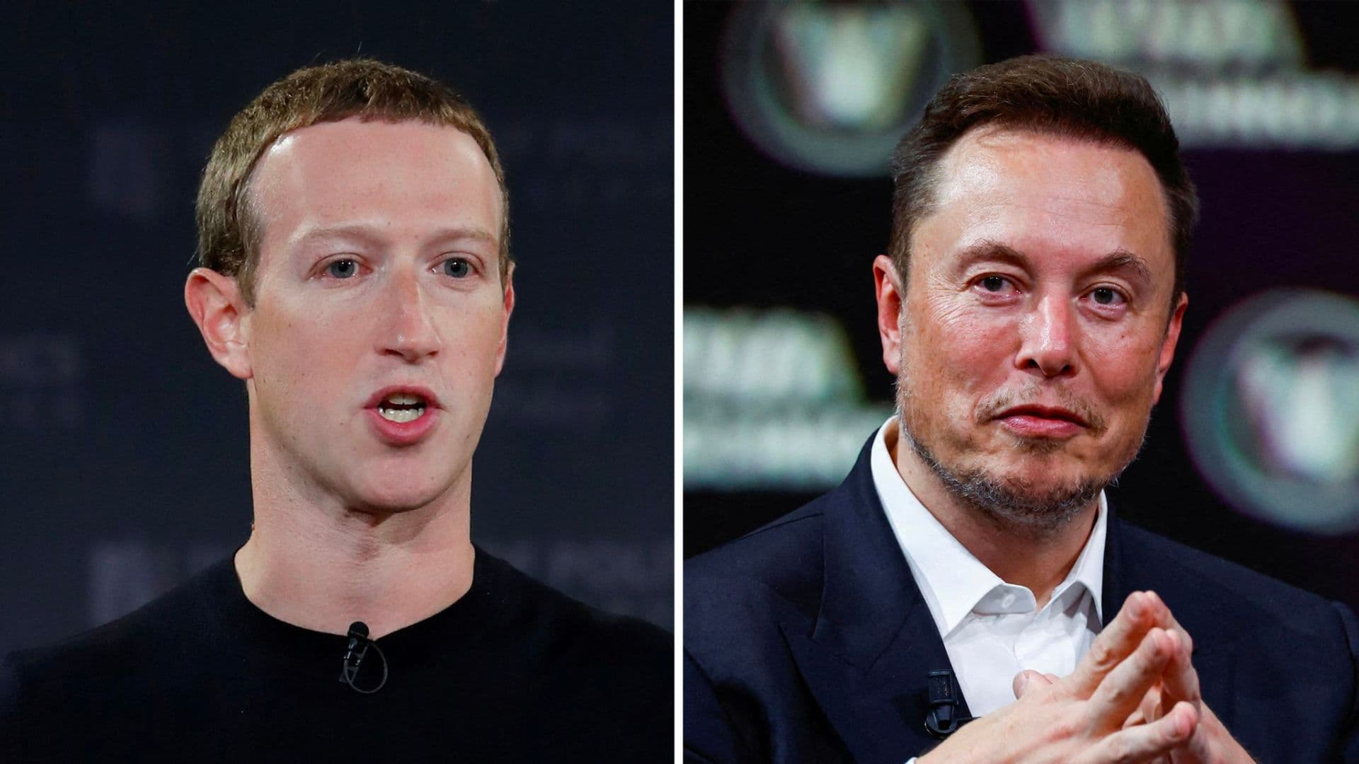 Elon Musk e Mark Zuckerberg.