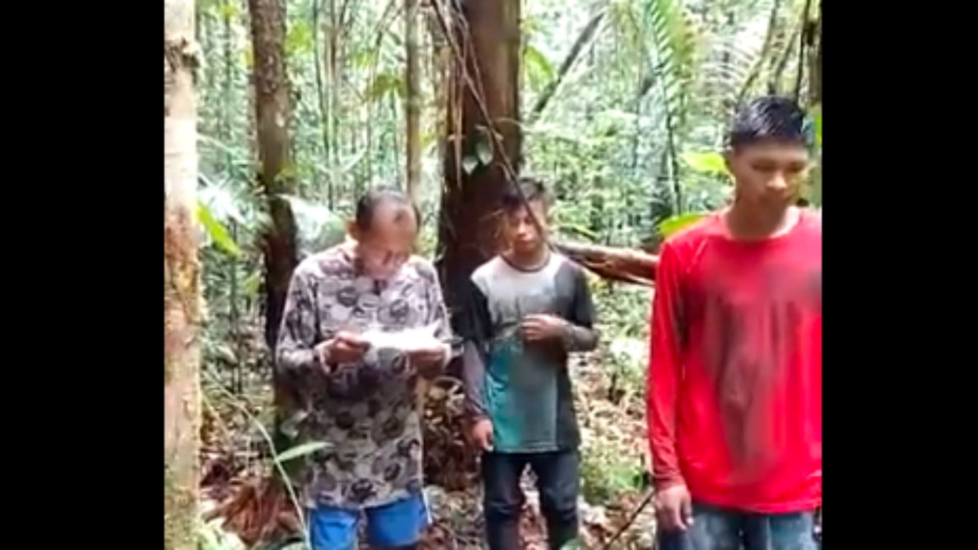 Indígenas da tribo Tukano no vídeo divulgado pelo Senador