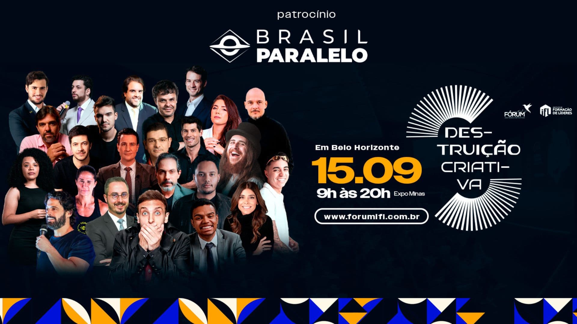 Divulgação do 14ª Fórum da Liberdade e Democracia - Brasil Paralelo