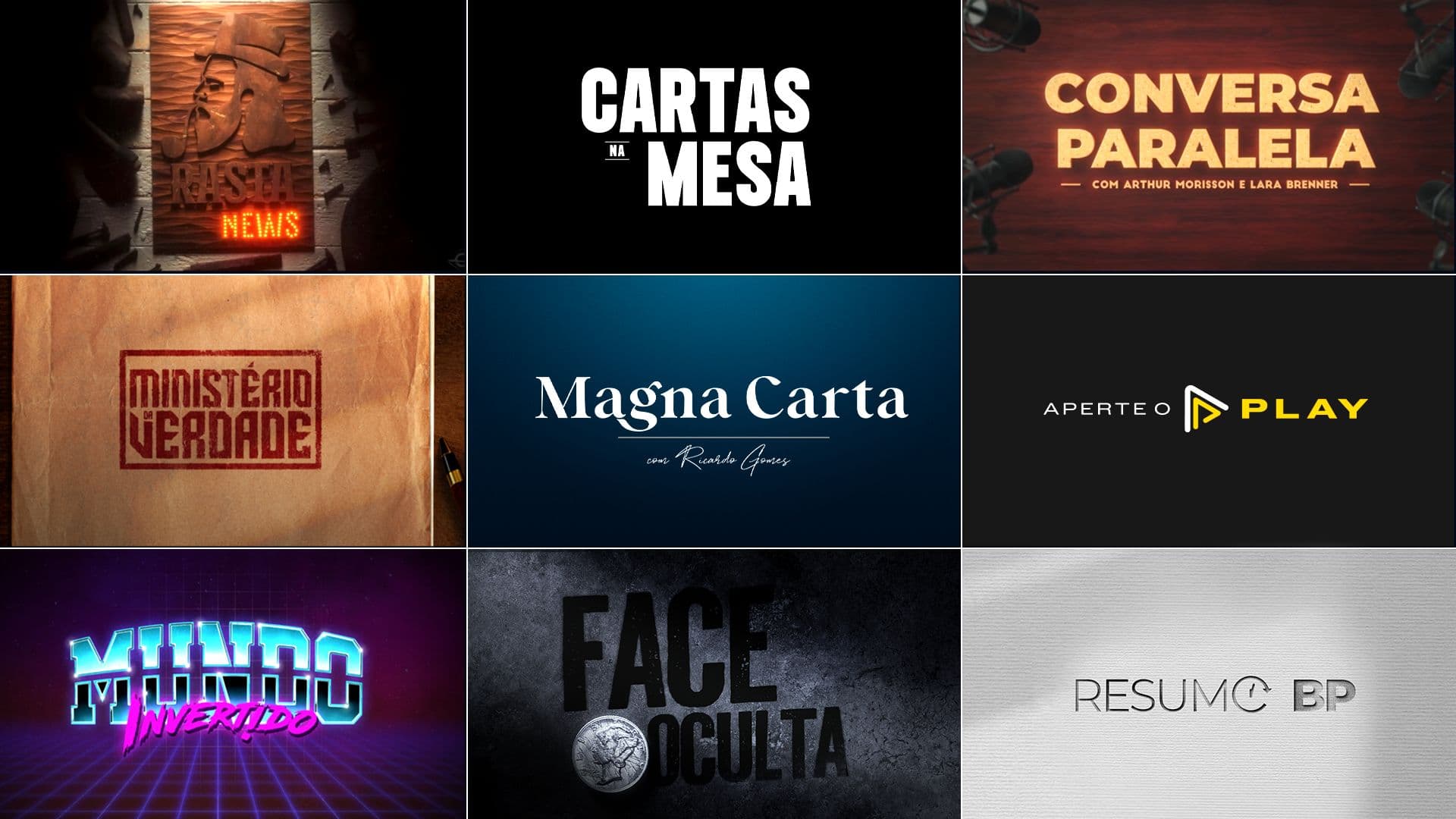 Novos Programas Brasil Paralelo