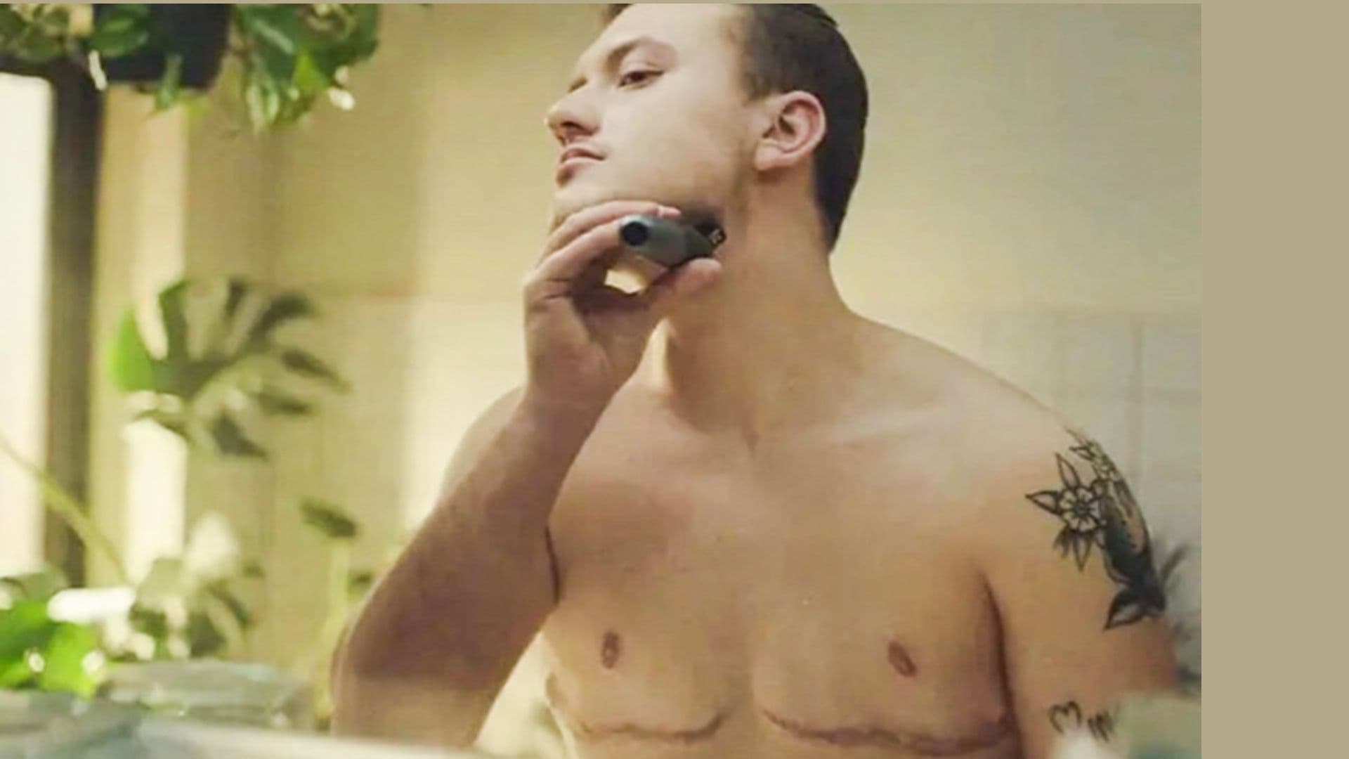 Comercial do barbeador da Braun.