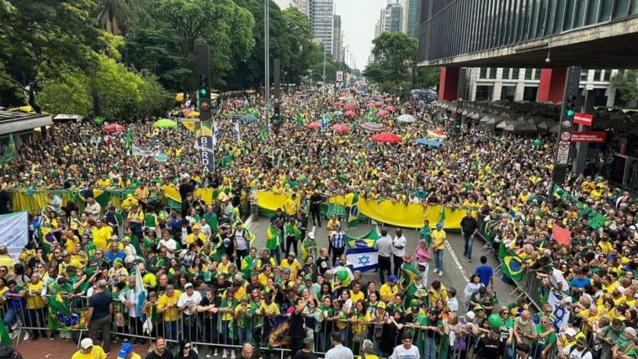 Manifestação contra o STF, em memória de Clezão