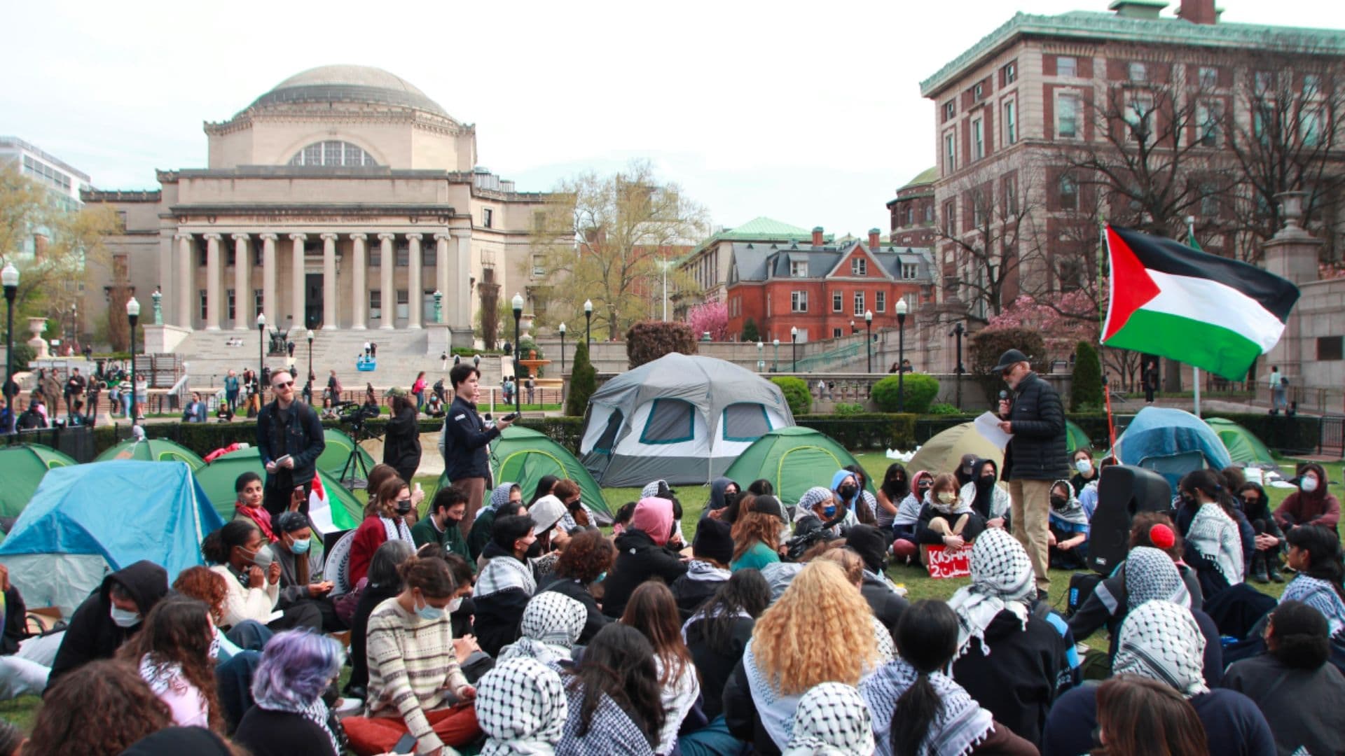 Acampamento anti-Israel nos EUA