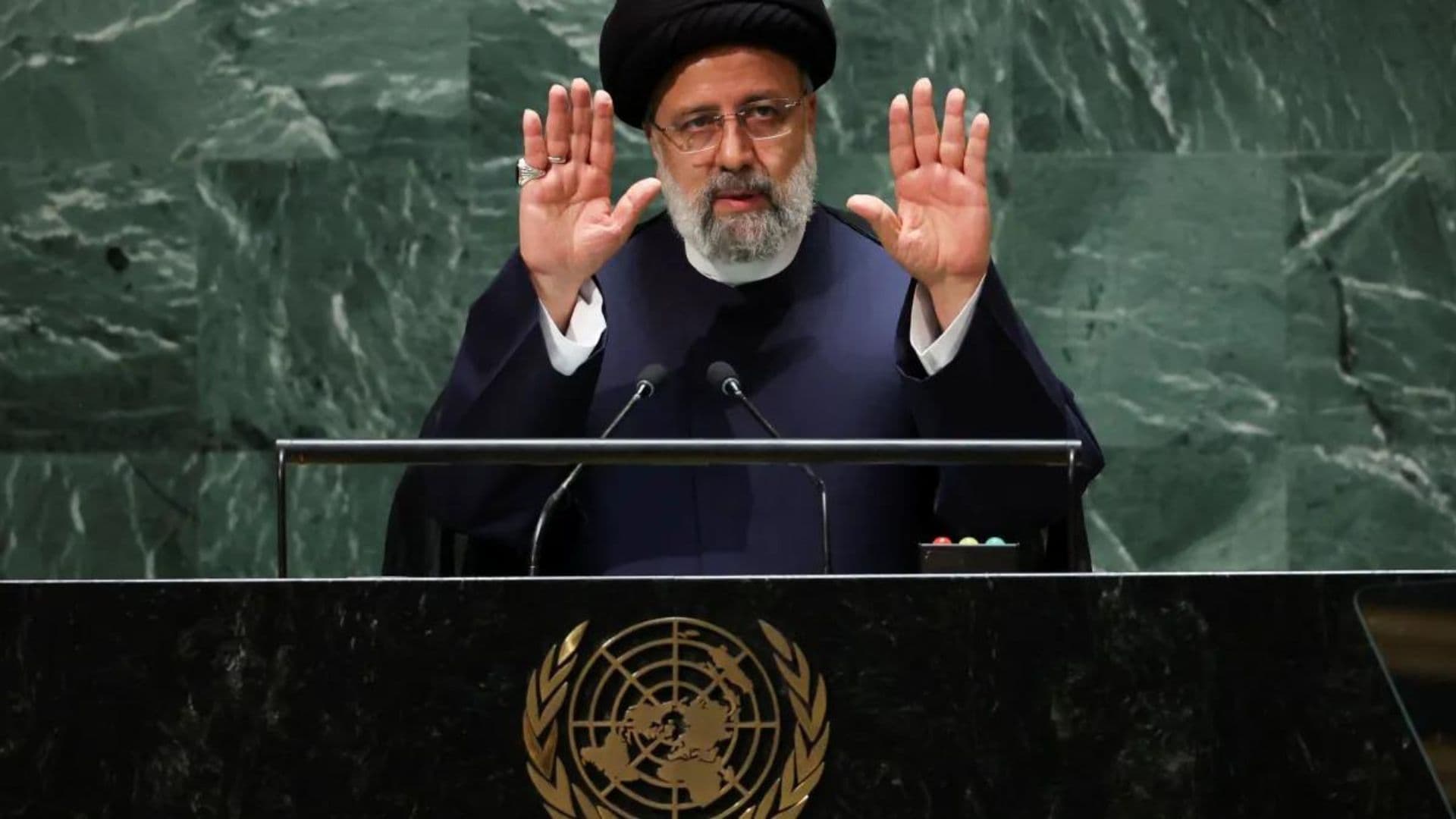 Presidente iraniano morto em acidente aéreo em um pronunciamento na sede das Nações Unidas em Nova York - 19/09/2023