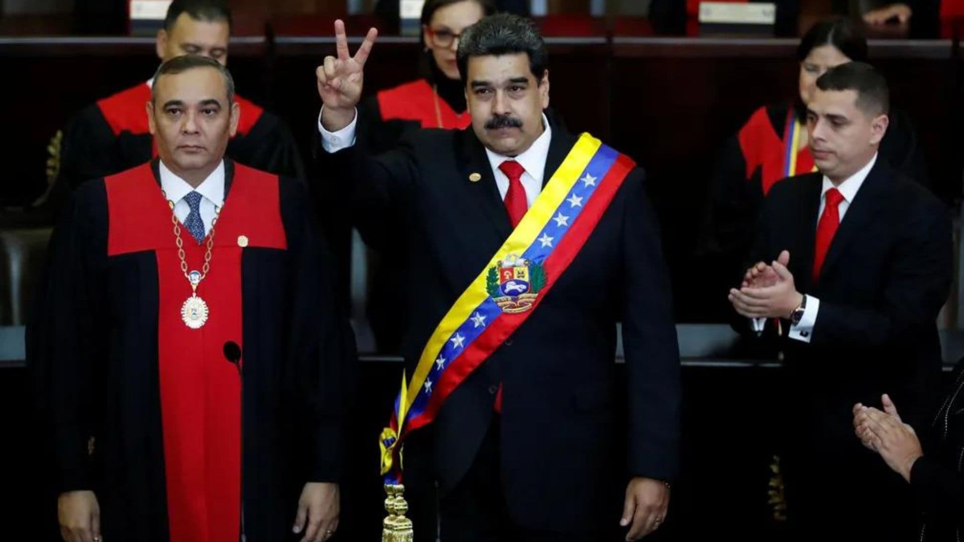 Maduro em sua posse para presidência da república