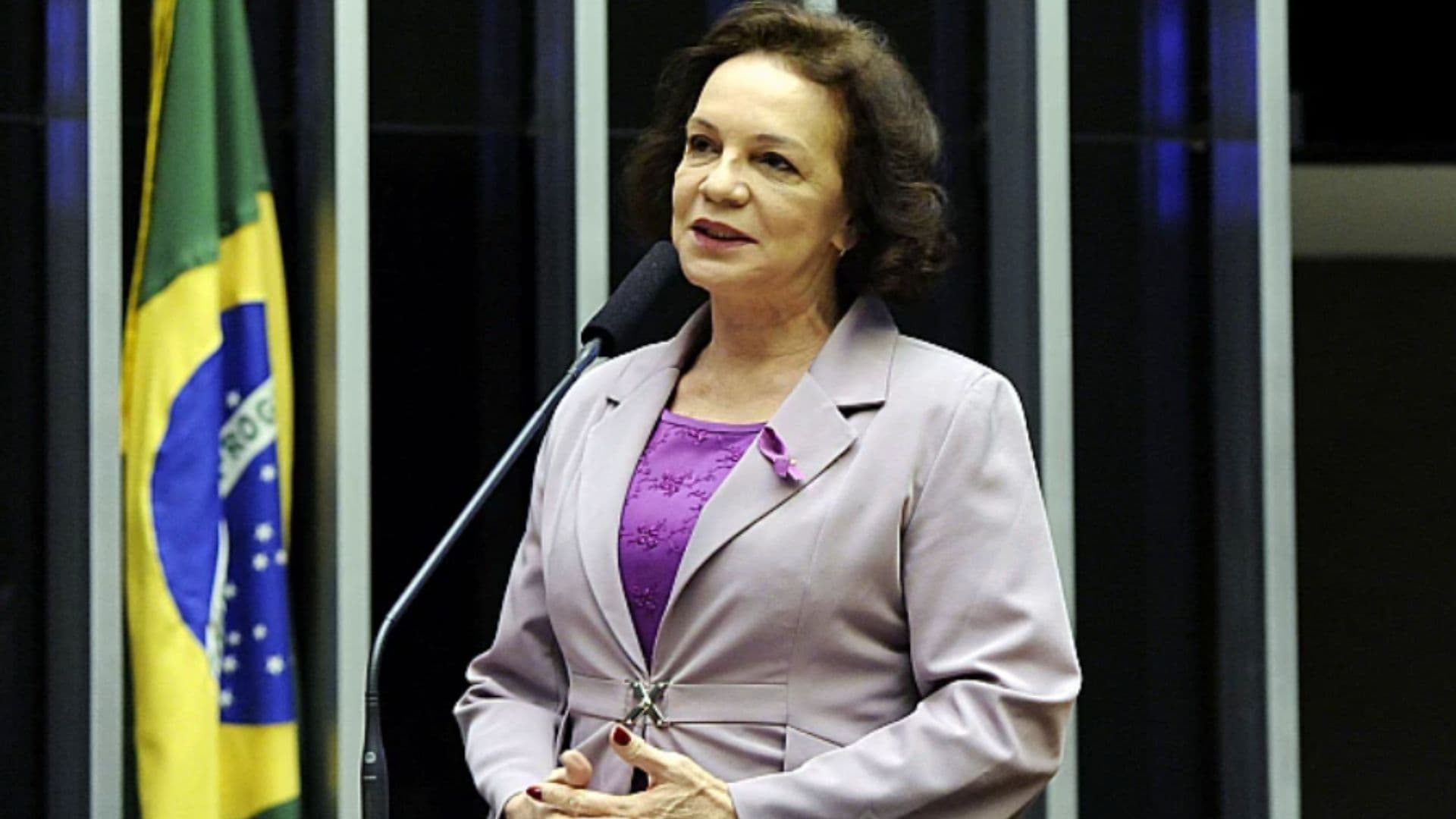 Fátima Palaes discursa no plenário