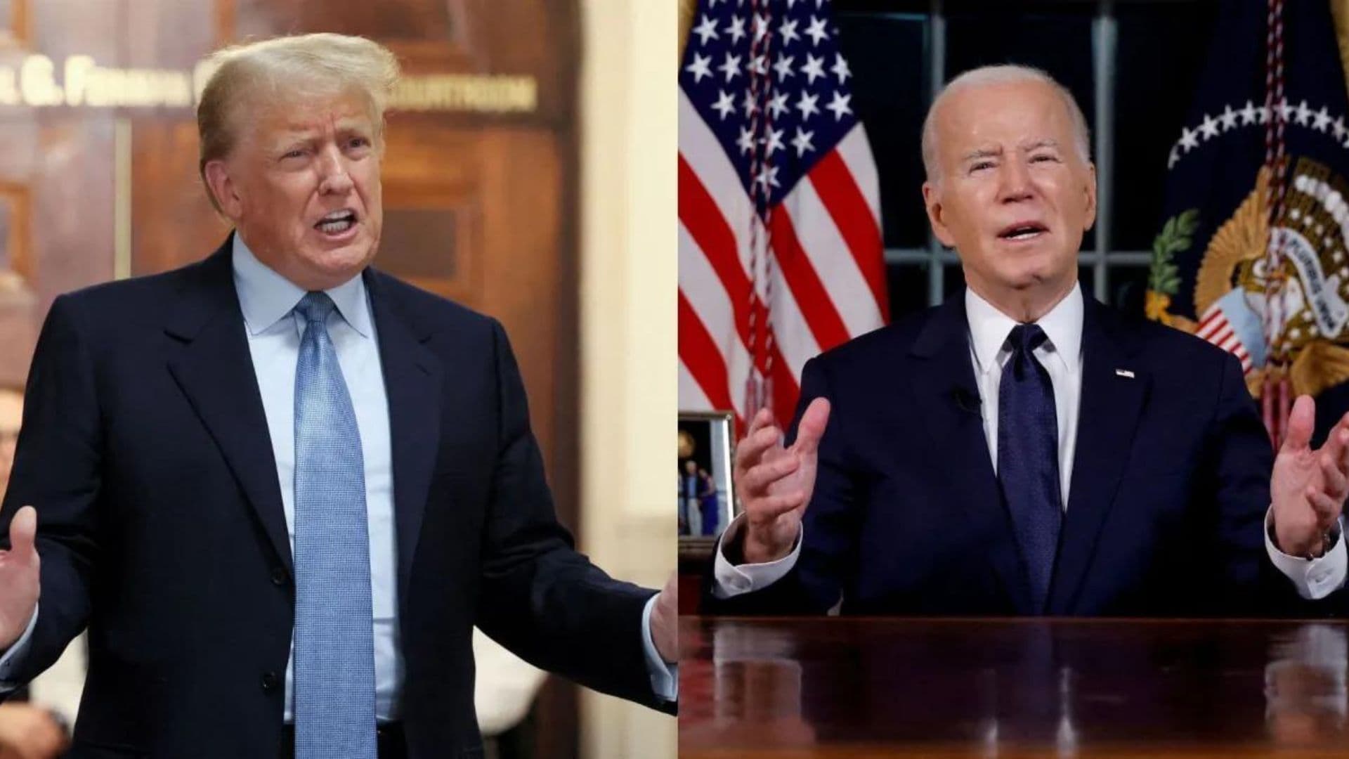 Donald Trump e Joe Biden