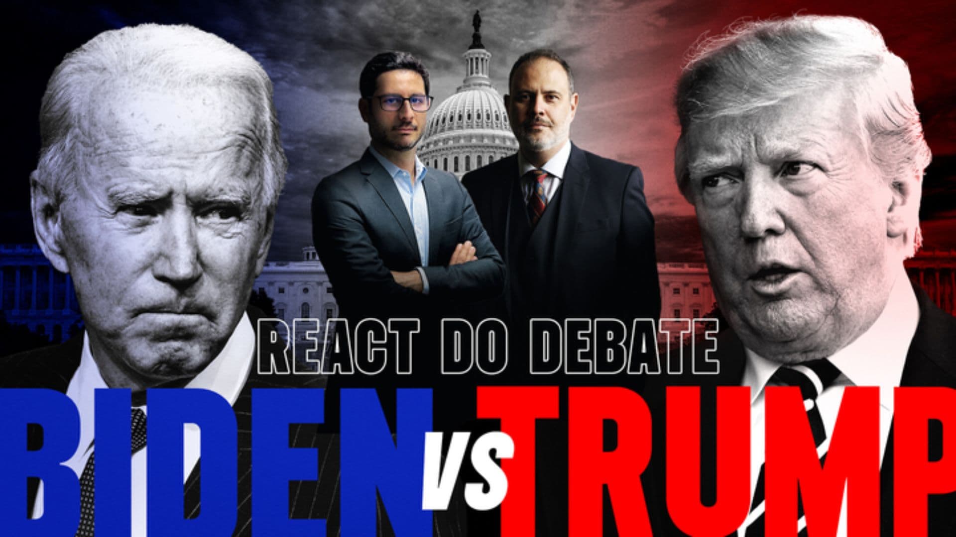 React sobre o debate entre Trump e Biden