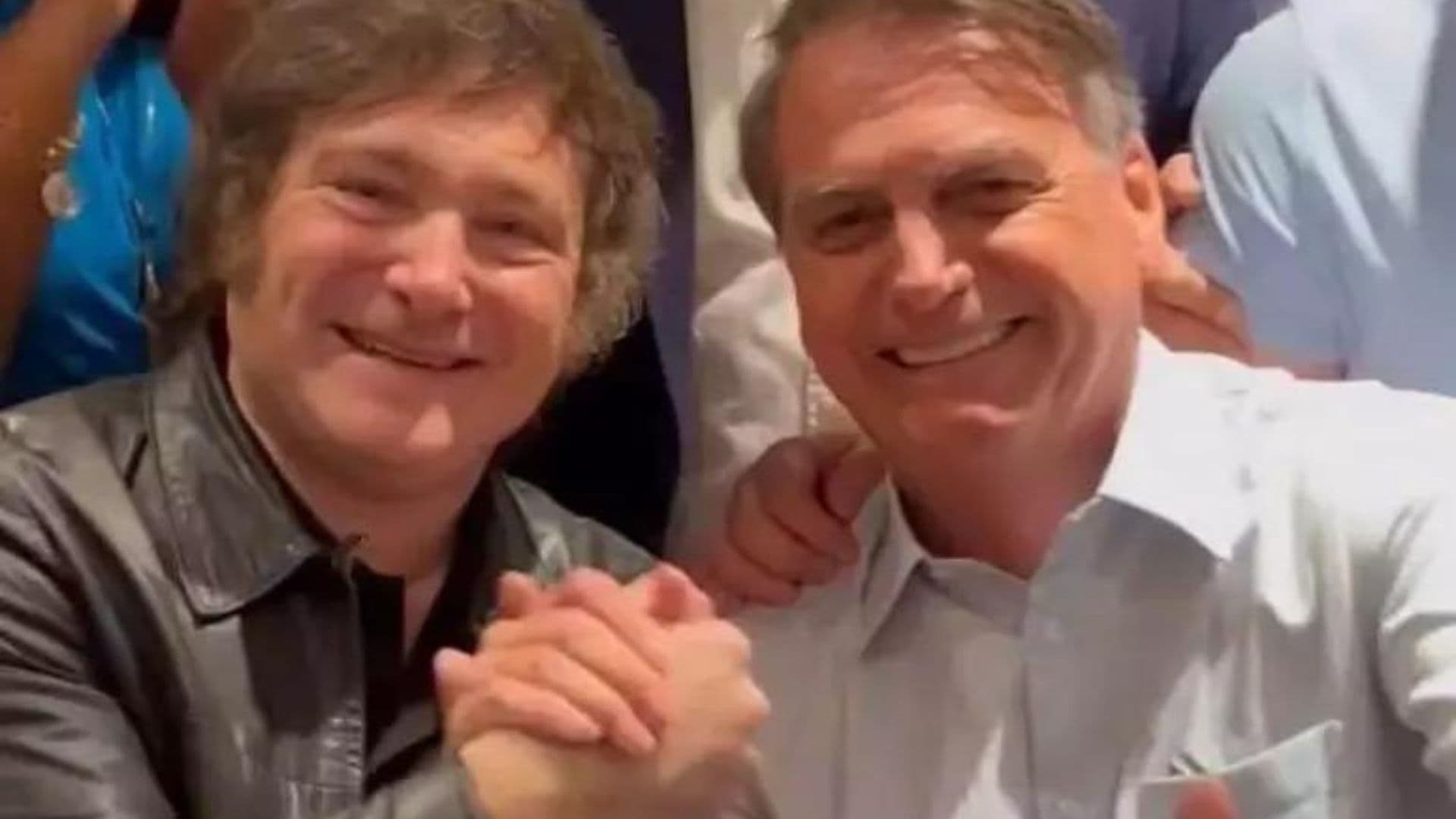 Bolsonaro e Milei juntos.