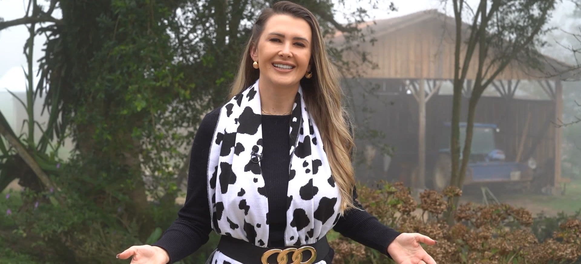 Aline Leonhardt do Vale Agrícola na Brasil Paralelo para programa que valoriza o agronegócio