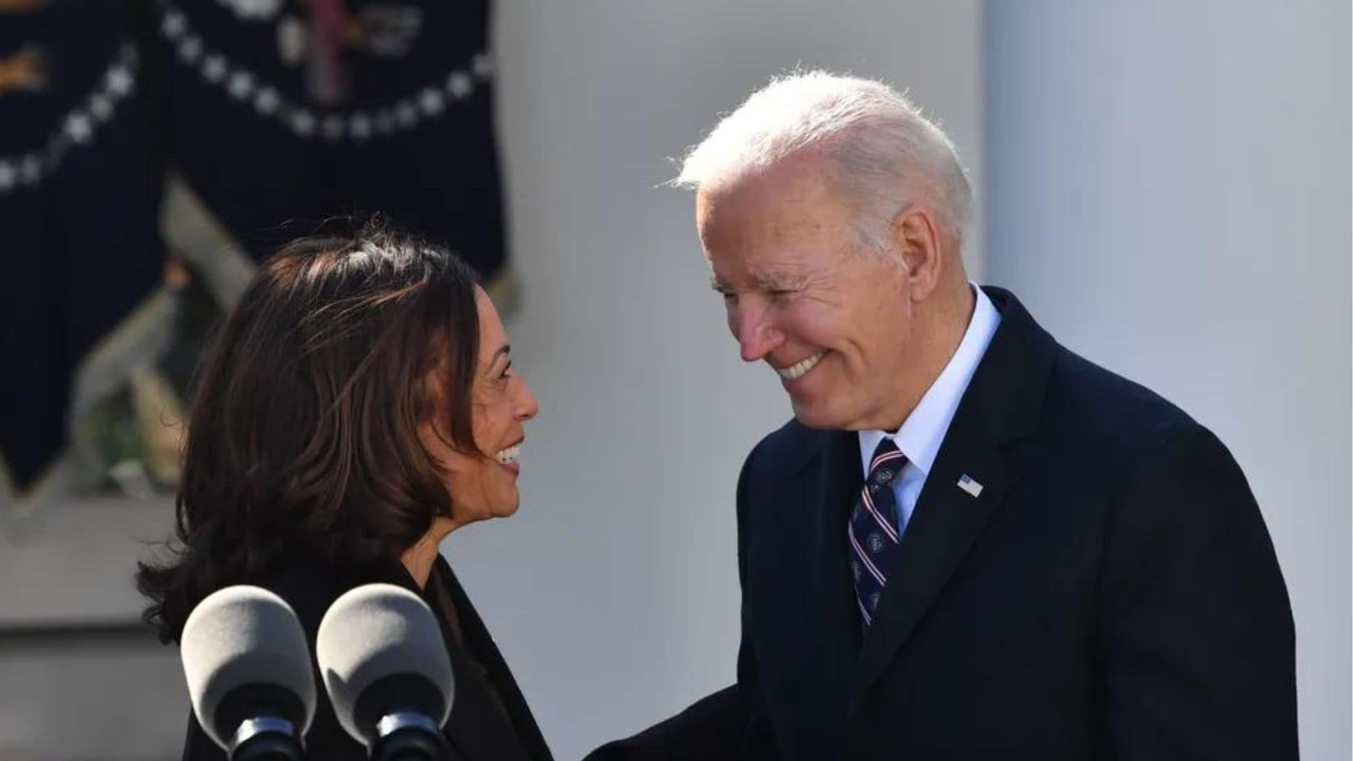 O presidente dos Estados Unidos,. Joe Biden, e sua vice, Kamala Harris.