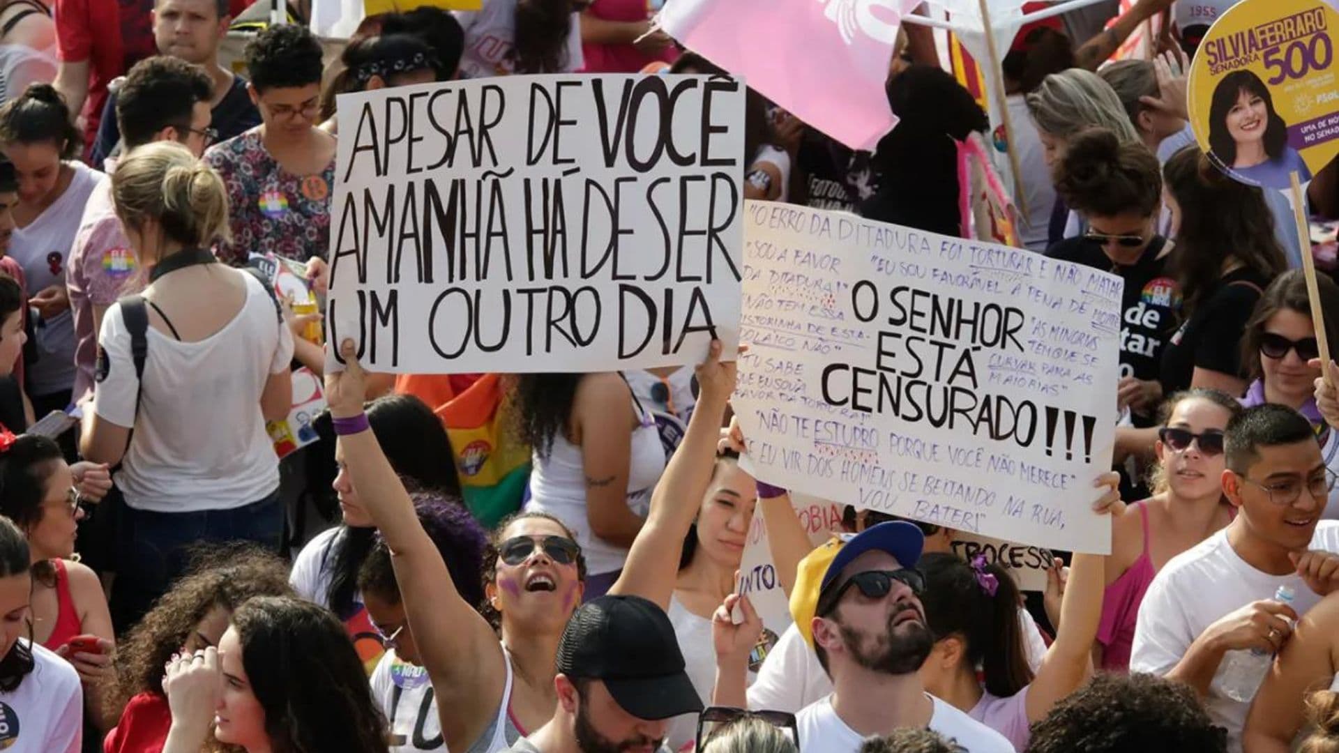 Protesto em Caracas na Venezuela