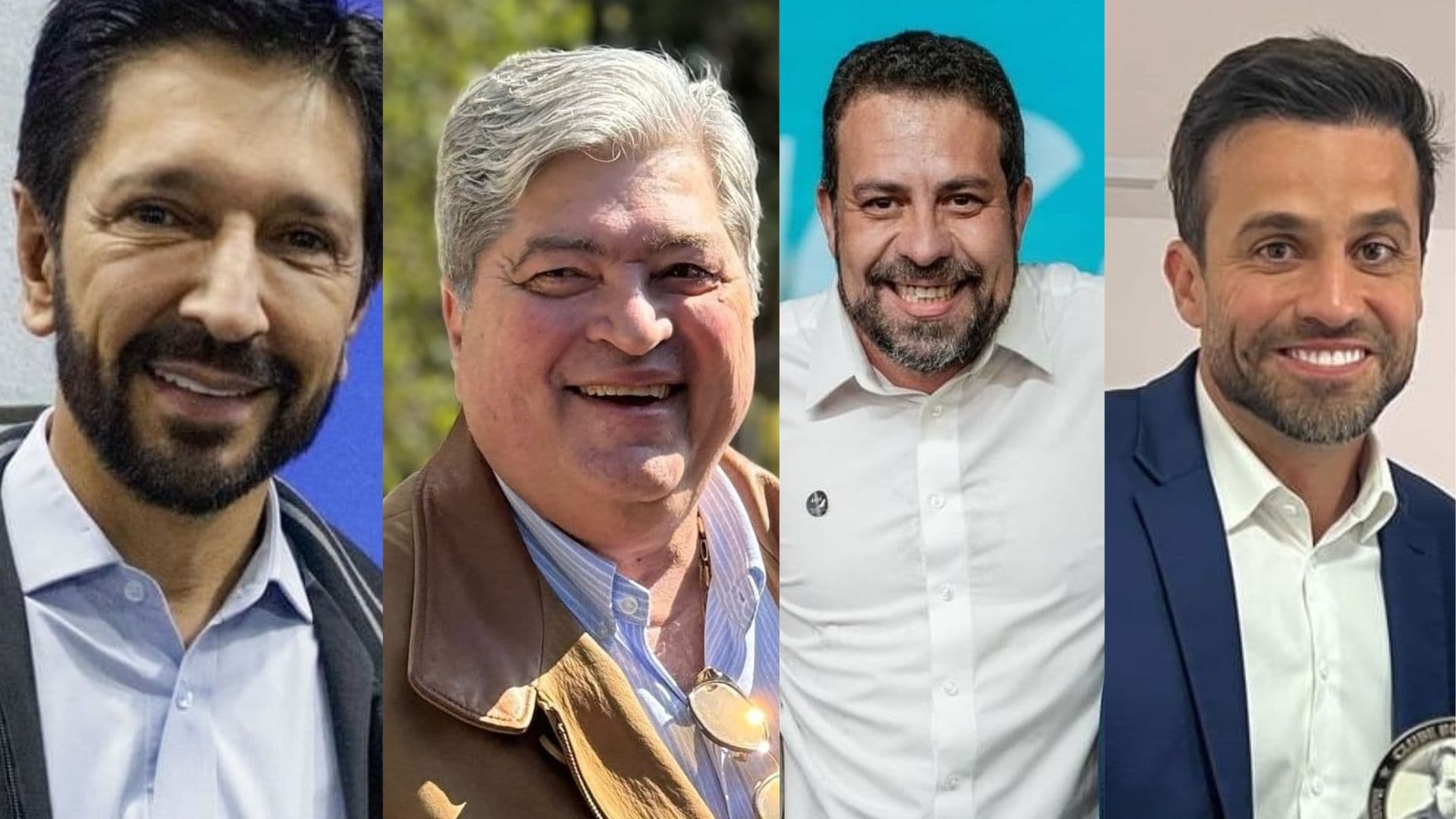 Nunes, Datena, Boulos e Marçal aparecem na imagem