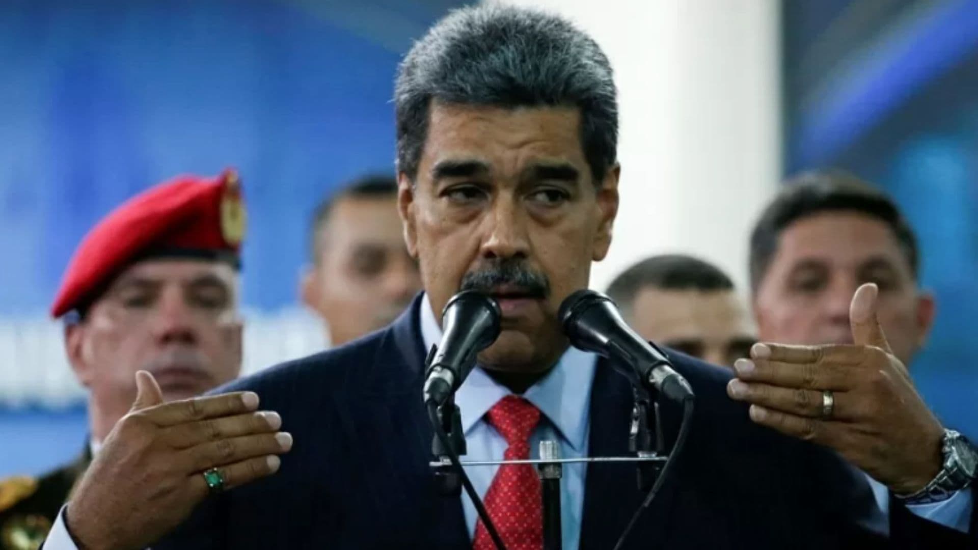 Maduro faz discurso em Caracas