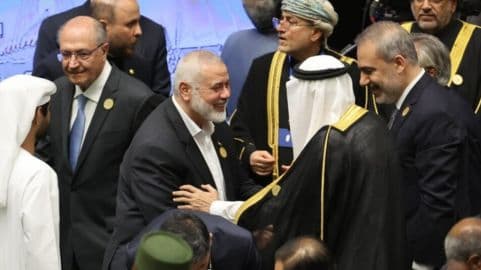 O vice-presidente do Brasil próximo ao líder político do Hamas, assassinado na madrugada de quarta-feira, 31 de julho.