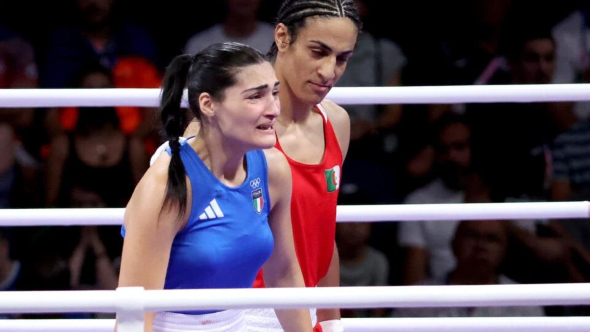 As pugilistas Imane Khelif e Ângela Carini