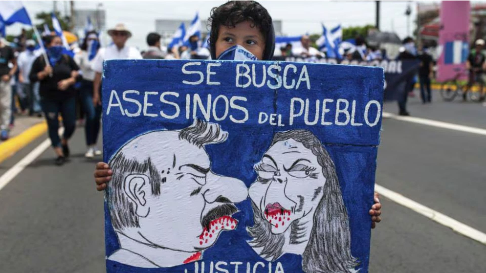 Protesto contra Ortega na Nicarágua