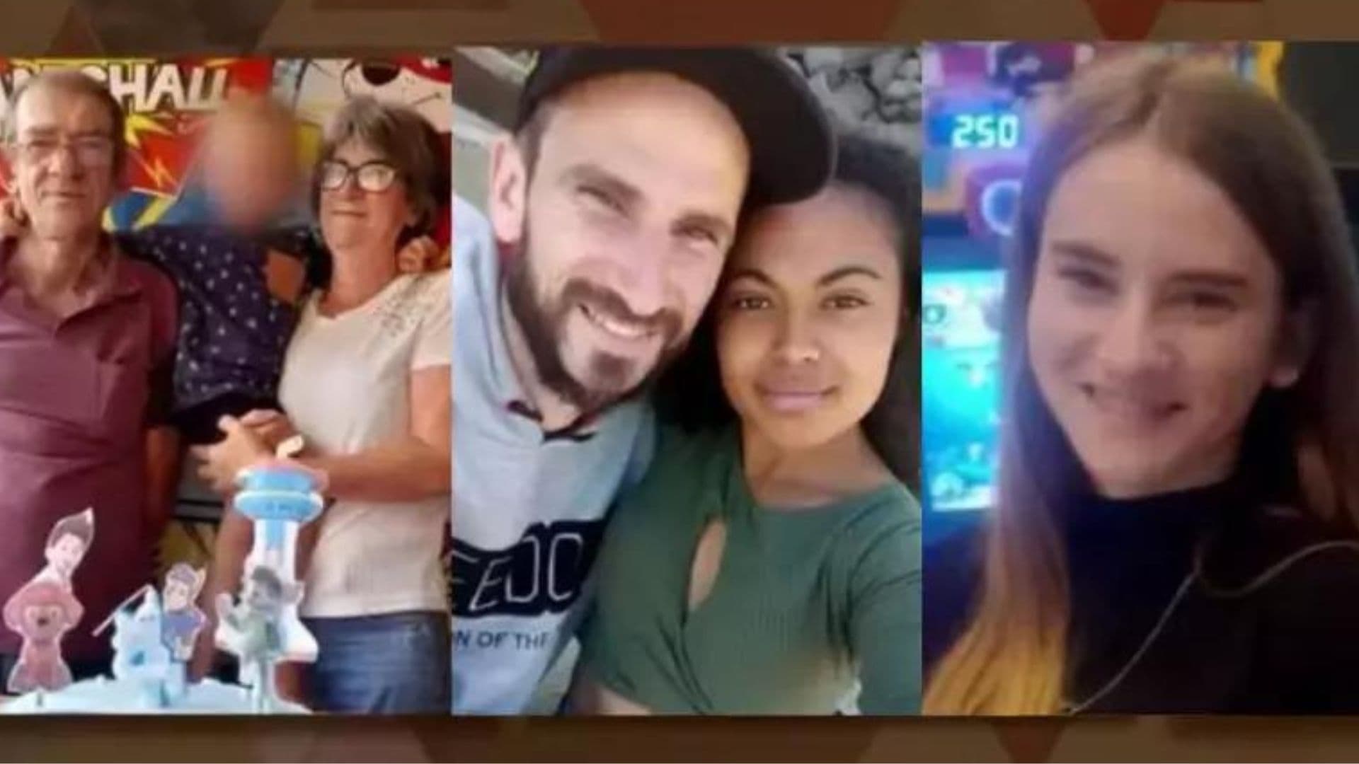 Os membros da família encontrada abraçada nos resgates