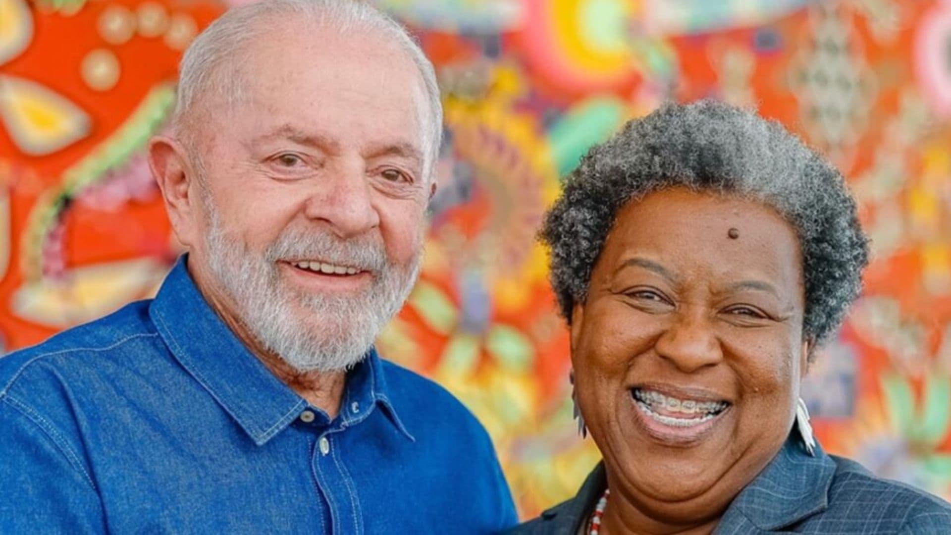 O presidente Lula e a ministra dos Direitos Humanos, Macaé Evaristo