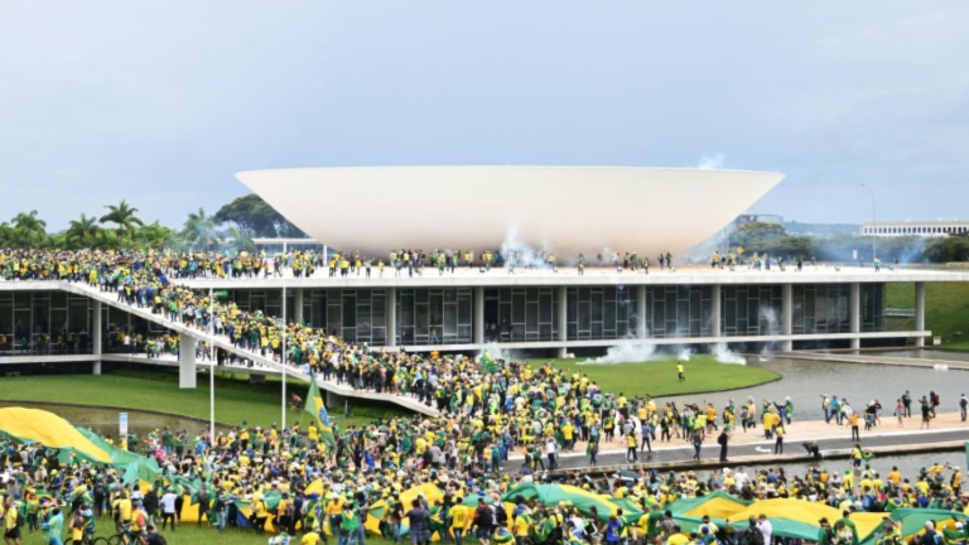 Os atos do 8 de janeiro de 2024 em Brasília.