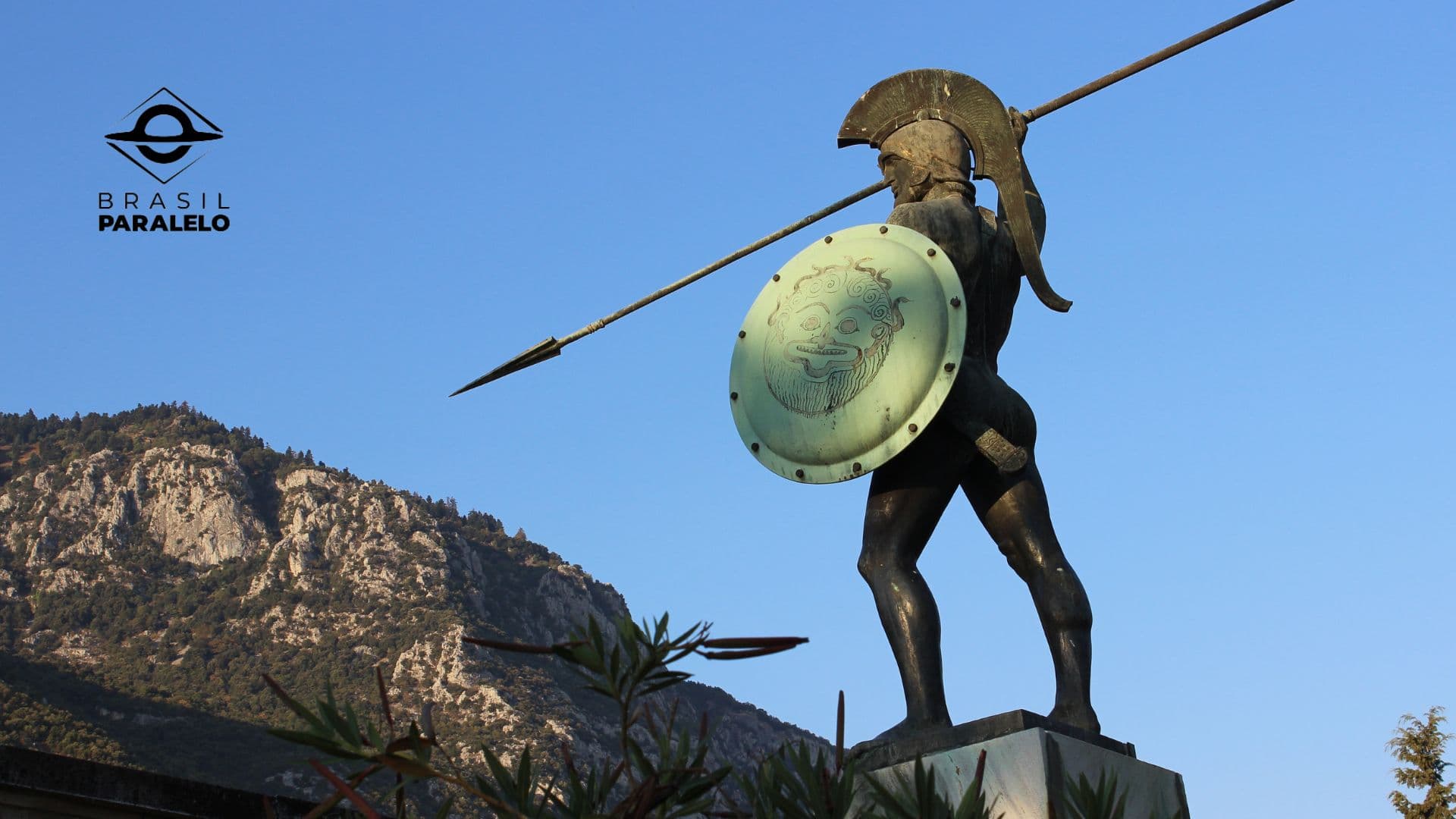 Imagem de um gladiador na Grécia Antiga