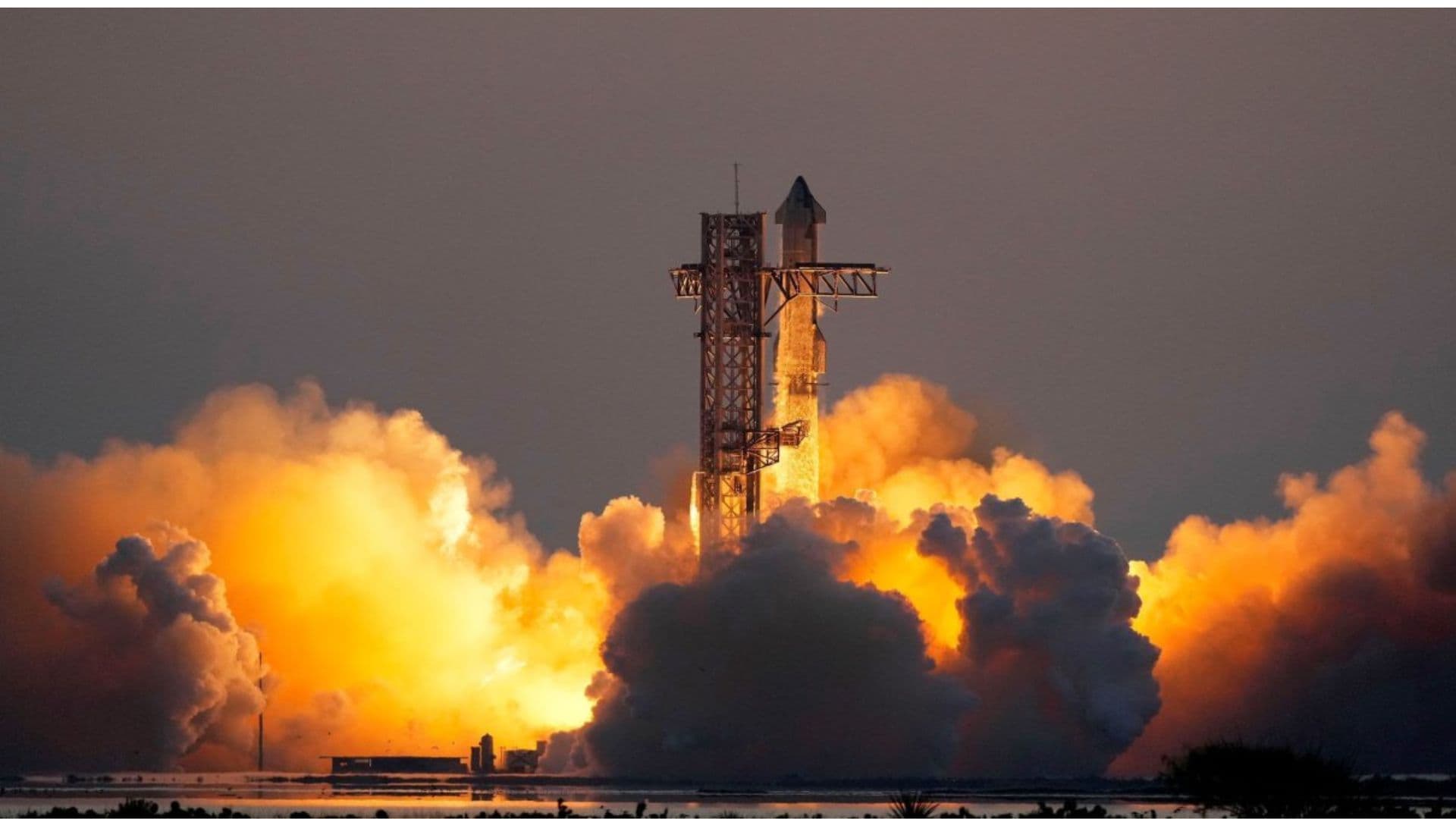 A aeronave Starship da Space X.
