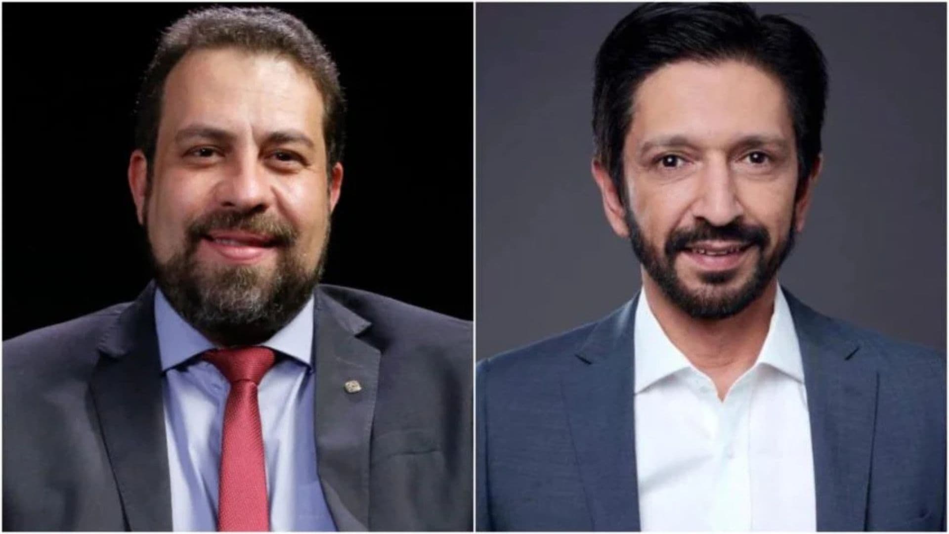 O atual prefeito de São Paulo, Ricardo Nunes (MDB) e o candidado Guilherme Boulos (PSOL)