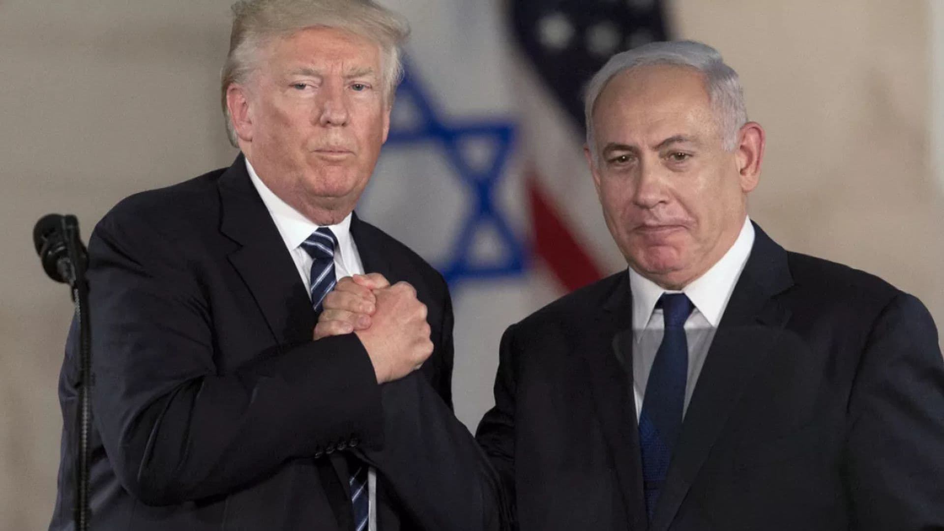 Trump e Netanyahu em 2017.